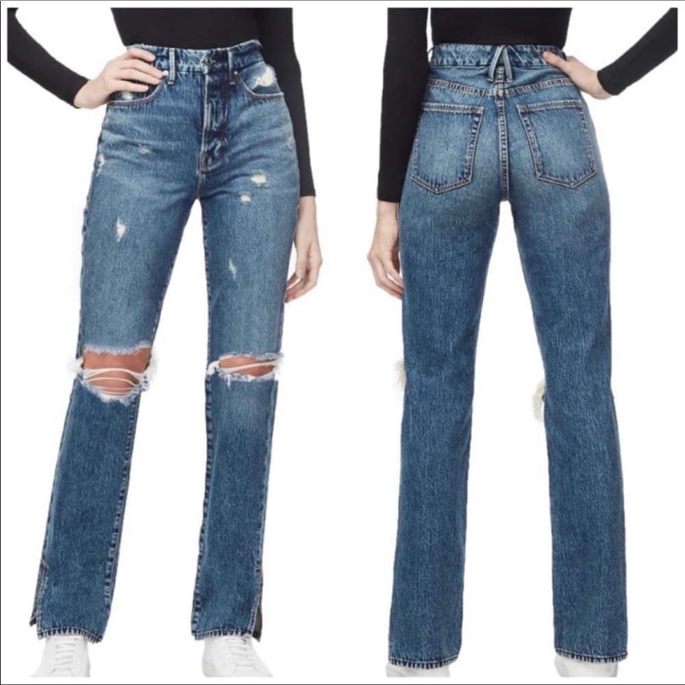 good american - good boy straight leg jeans